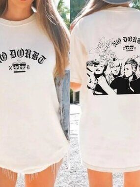 No Doubt Band Graphic T-Shirt Retro Rock Concert Apparel T Shirt